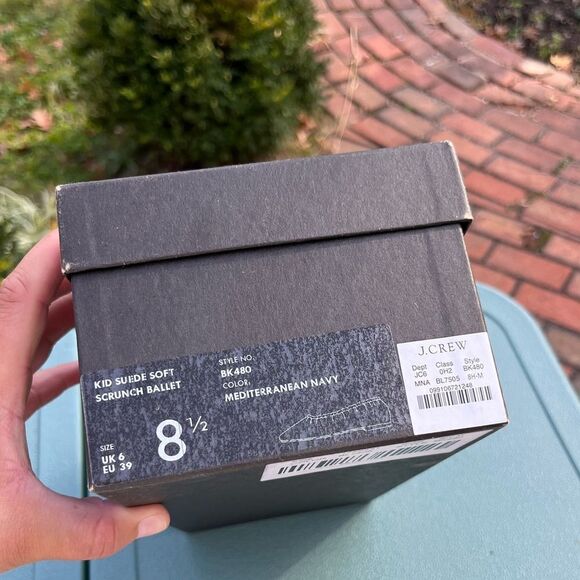 J Crew Anya Suede Scrunchie Ballet Flats NIB - Picture 3 of 7